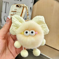 Cute bow briquettes elf doll book bag pendant plush doll car keychain pendant female gift